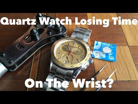 watch is losing time when on wrist